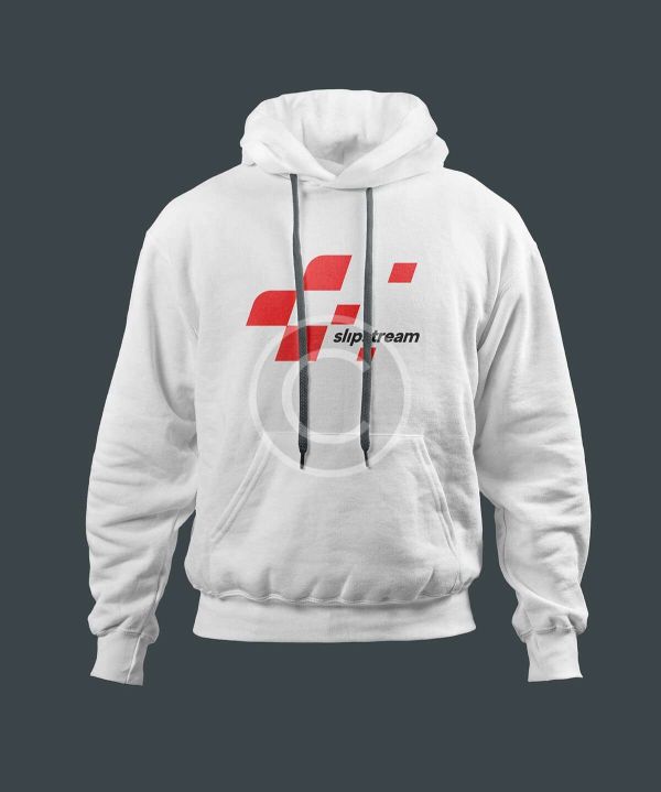 White performance sweatshirt