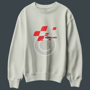 White hoodie with race logo
