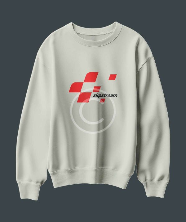 White hoodie with race logo
